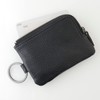 Slip-On AZ Key Pouch, Solid Black, A-IAZ-4506, Genuine Leather, Key