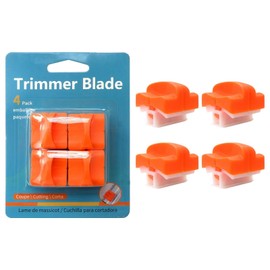 Qblahip 8-Pack Orange Paper Trimmer Replacement Blades with Automatic Security Safeguard Design A4 Paper Cutter Blade Refills