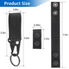 Belt Keepers with Tactical Gear Clip, 4 Pack Law Enforcement