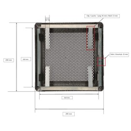 KOTARBAU Air Grille 16 x 16 cm White Fireplace Grill Ventilation Grille Hot Air Grille Cold Air Grille Tiled Stove Grille Fireplace / Oven Accessories