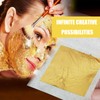 100pcs Gold Leaf Sheets,Gold Foil Sheets,Imitation Gold Leaf Gold Foil