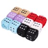 6 Pairs Car Rearview Mirror Hanging Plush Dice with Dots