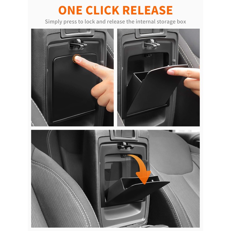 Savadicar One-Touch Hidden Storage Organizer Compatible with 2011-2018 Jeep Wrangler