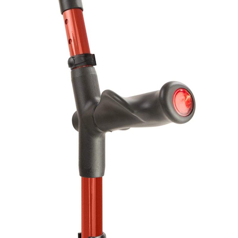 Flexyfoot Shock Absorbing Comfy Grip Double Adjustable Crutch - Improves