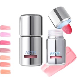 Aztk Liquid Blush, Aztk Jelly Color Liquid Blushes, Blush for Cheeks, Blushes Lotion with Sponge Head, High-Pigment, Long-Lasting, Waterproof, Matte Finish, 5ml (JC01)