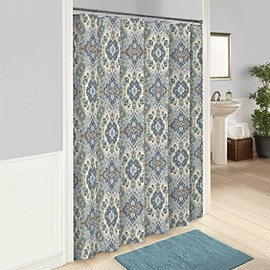 Marble Hill Cortinas de Ducha para baño, Cortinas de baño Ahana de 72 x 72 Pulgadas, Lavables a máquina, Color Verde Azulado