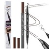 Curved 2 Tip Eyebrow Pen-Brown Eyebrow Pencil With Black Eyeliner