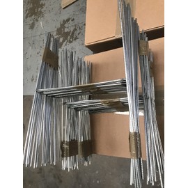 100 H Frame Wire Stakes - 12 x 9 inch Yard Sign Stakes, 12'' Tall and 9'' Wide, 100 Pieces, Use with 4mm Corrugated Signs Board