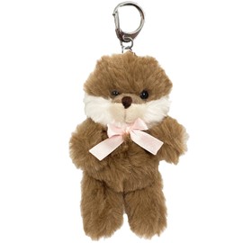 Stream Market Mascot Keychain Lanyard Charm Plush Otter
