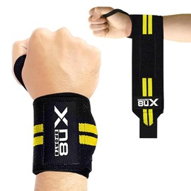 XN8 Weight Lifting Wrist Wraps With Thumb Loops Powerlifting Wrist Support Strength Training Gym Braces for Men & Women