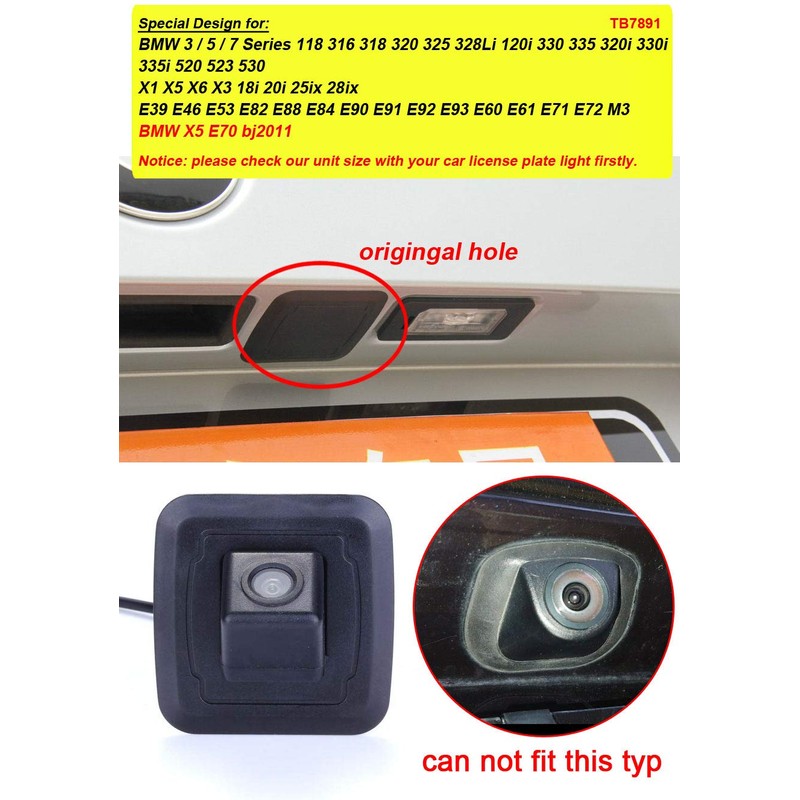 Kalakass HD Color CCD Waterproof Vehicle Car Rear View Backup
