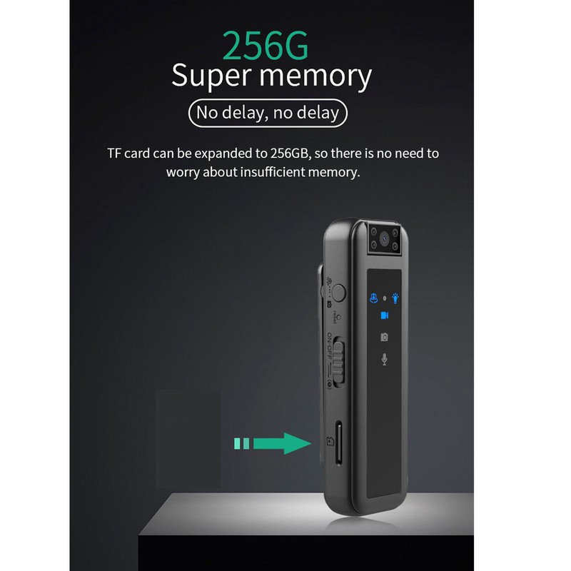 Portable Voice Recorder 1080P Night Vision Photo Video Recording Device