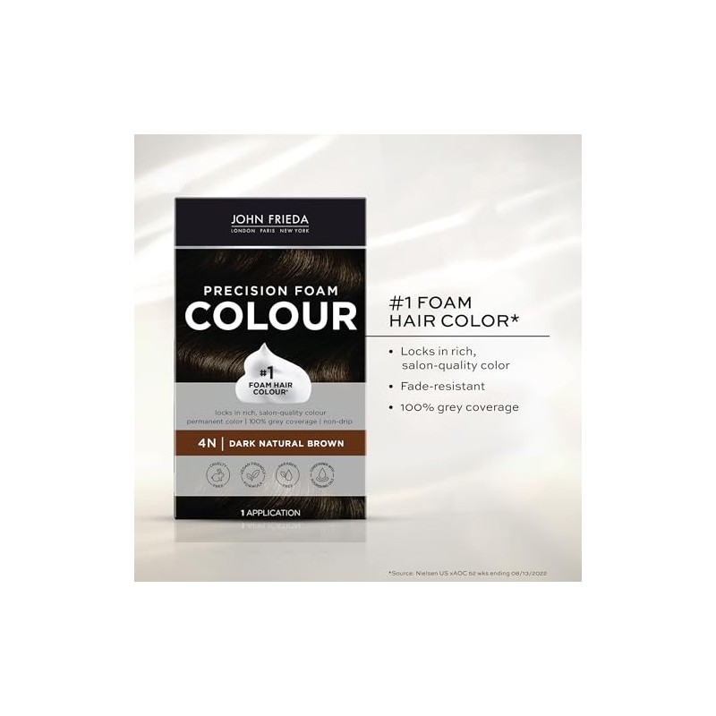 John Frieda Precision Foam Colour, Dark Natural Brown 4N