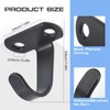 AccEncyc 12Pcs Screw Mounted Ceiling Hooks Under-Shelf Towel Robe Clothes