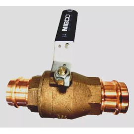 NIBCO 2" PRESS BALL VALVE. PC-585-70 - Bronze, 250 PSI . MADE IN USA