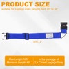 sourcing map Cross Luggage Straps with Combination Lock Name ID