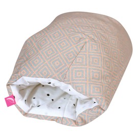 Mother hood Stillmuff Mini Nursing Pillow Nursing Roll Oeko-Tex Standard 100, Squares Apricot