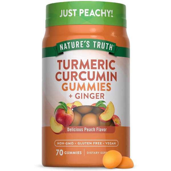 Nature's Truth Turmeric and Ginger Gummies | 70 Count |