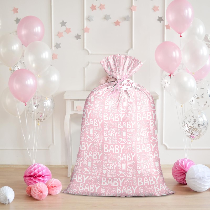 Loveinside Jumbo Large Plastic Gift Bag, Birthday Design Plastic Bag