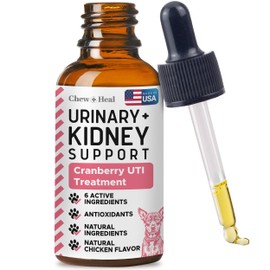 Urinary and Kidney Support for Dogs with - 60ml (2oz) of Kidney and Cranberry Supplement - Dogs UTI Treatment for Urinary Tract Health and Immune Function