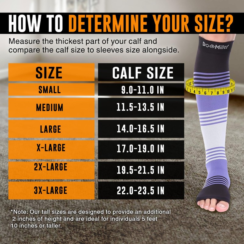 Doc Miller Toeless Compression Socks for Women & Men –