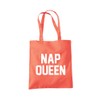 Nap Queen Tote Bag - coral One Size