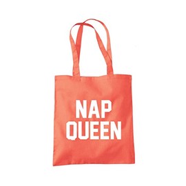 Nap Queen Tote Bag - coral One Size