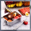 Umigy 4 Pcs Stainless Steel Food Containers Metal Bento Lunch
