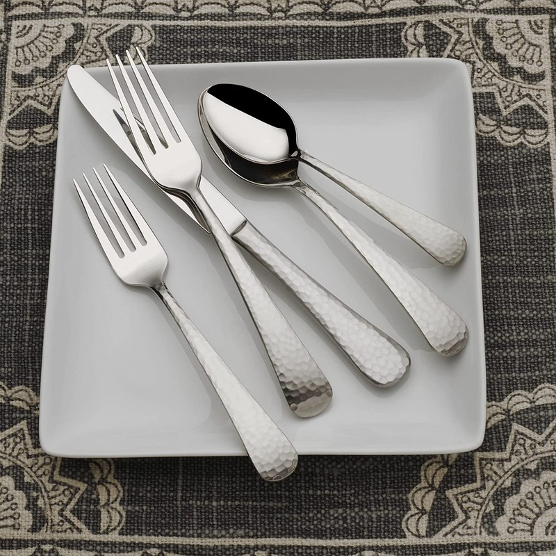 Mikasa Hammered Opulent 18/10 Stainless 5pc. Place Setting (Service for