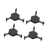 4Pcs Hexagonal Coaster Stylish Adjustable Multipurpose Hexagonal Coasters for Drinks