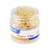 FUDAO FAMILY Paper Clips, 300-Count, Paperclips, Paper Clip, Gold Paper