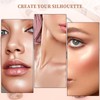 Cream Bronzer Contour Highlighter Stick - Double-End Cream Contouring Stick