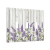 Rustic Wooden Plank Lavender 3 Gang Light Switch Cover Triple
