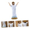 Tofficu Easter Jesus Adornment Statue of Jesus Rebirth Holy Child