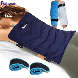 Back Ice Pack (13”x21”) - Reusable Gel Ice Wrap for Back - Hot & Cold Compress Ice Pads, XXL ice pack - Color: Navy Blue