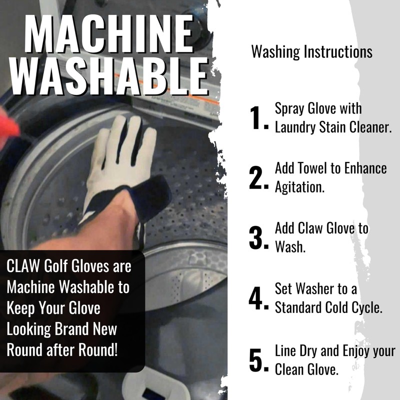 Claw Black Golf Glove for Men - Breathable, Long Lasting