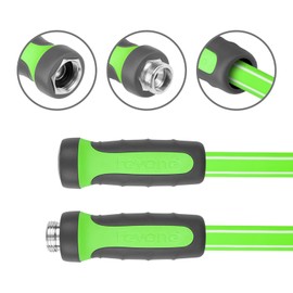 Fevone Garden Hose 105 ft., Lightweight Hybrid Water Hose, Flexible and Durable, Leak-Free Connections