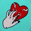 ZEGINs Touch Your Heart Patch Embroidered Applique Badge Iron On