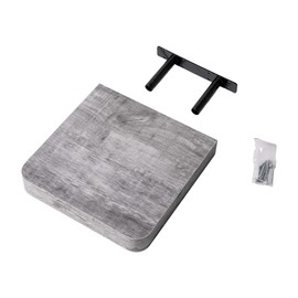 Velano - Bookcase Wall - Wall Shelf 24 x 24 cm - Shelf Wall - Floating Shelf - Hanging Shelf - Shelf - Vintage Grey - Kitchen Shelf - Bookcase Children - Decorative Living Room - Spice Rack