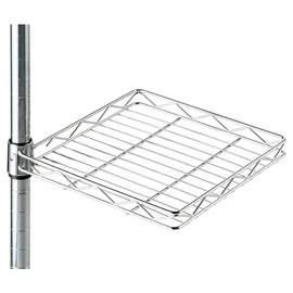 Doshisha Luminous Rack, Steel Rack Parts, Retrofitable, Rotating Table, Movable Shelf, Width 10.0 x Depth 10.8 x Height 1.6 inches (25.5 x 27.5 x 4 cm), 25AKT-2525, Pole Diameter 1.0 inches (25 mm), 360 Degree Rotation, Rust Resistant, Kitchen Laundry St