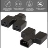 IEC320 C14 to Dual C19 Power Adapter Copper Conductor PVC