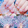 30 Sheets Easter Bunny Nail Art Stickers 3D Self-Adhesive Cute