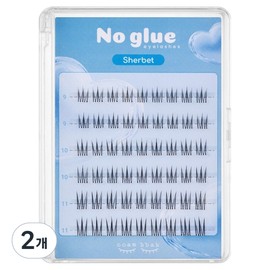 Blink no glue eyelashes, sherbet, 2 pcs / 깜빡 노글루 속눈썹, 샤벳, 2개
