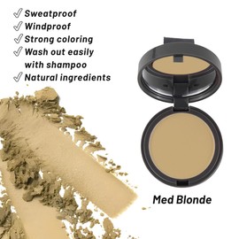 SOVONCARE Instantly Hairline Powder, Gray Hair Coverage and Touch Up Powder for Thinning Hair, Root Concealer for Women - Medium Blonde