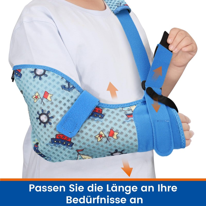Willcom Arm Sling for Children with Waist Belt, Breathable Arm