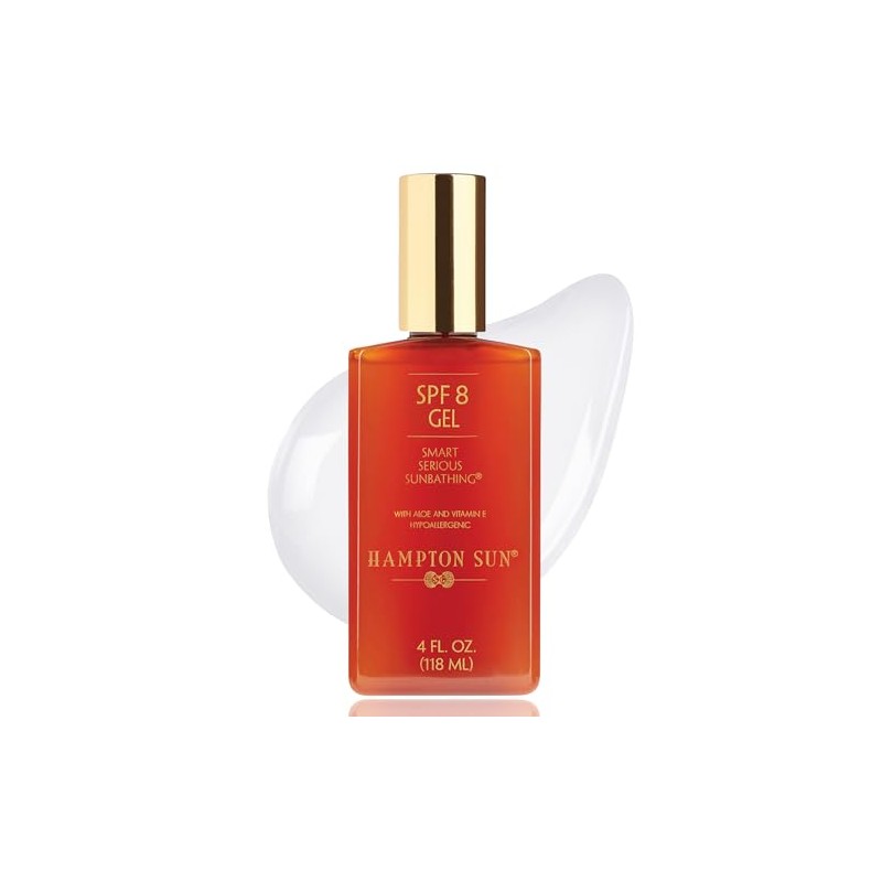 Hampton Sun SPF 8 Classic Sun Gel, Ultra-Hydrating Luxury Sunbathing