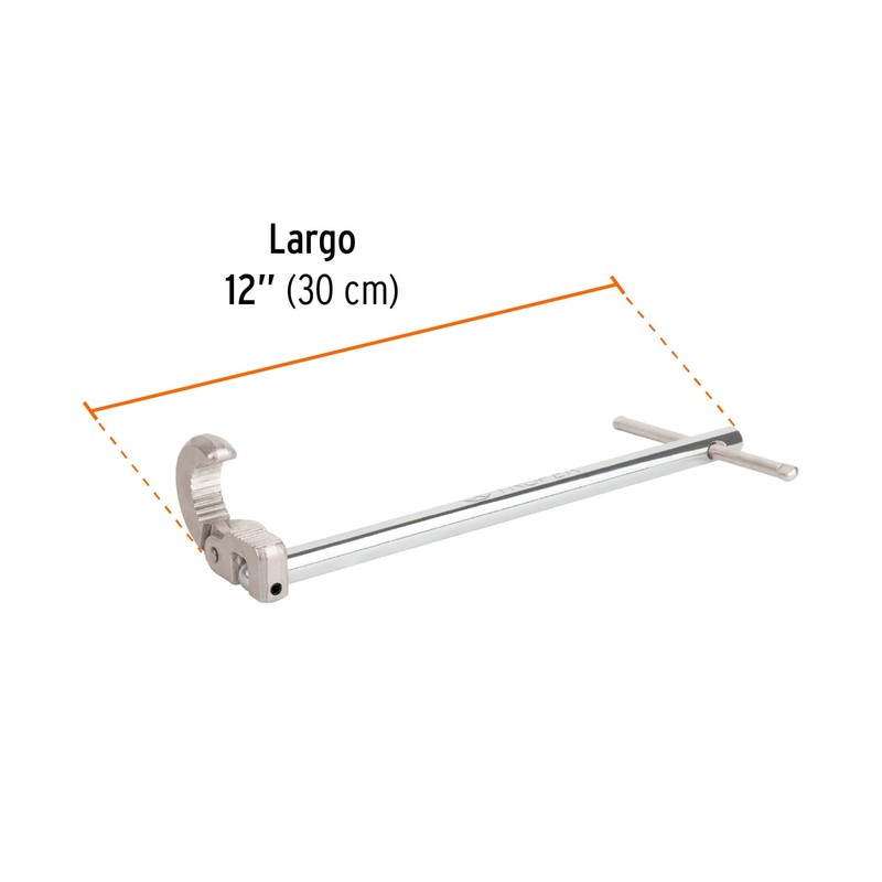 Truper LLAP-12, Llave para plomero fabricada en acero, 12"