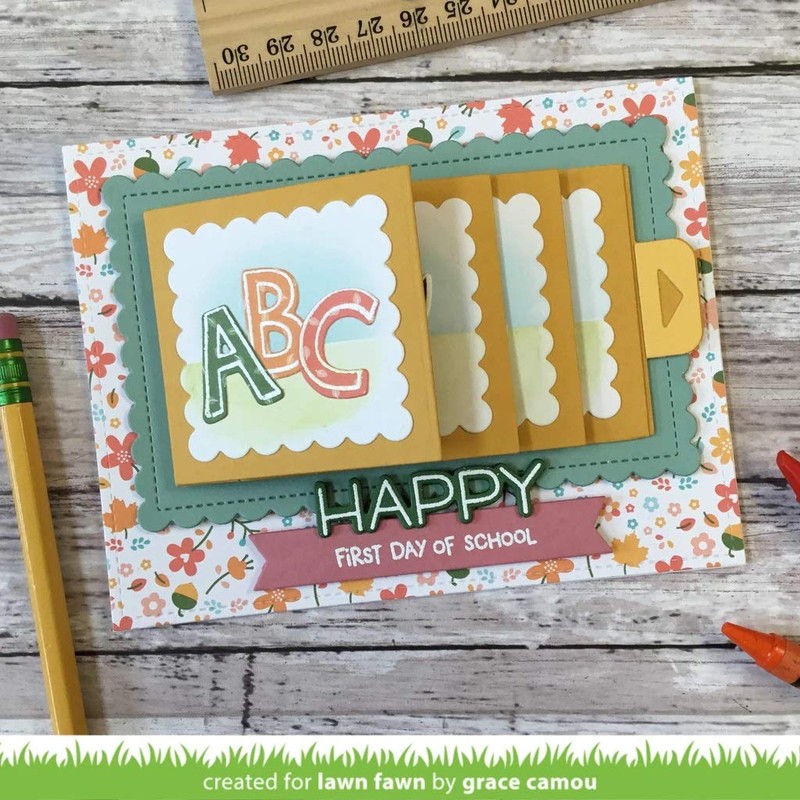 Lawn Fawn Clear Stamps 4'X6'-Plan On It: School