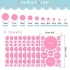uxcell 9 Sheets Polka Dots Wall Decals, PVC Peel and