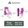 SUNNYFEEL Low Beach Camping Folding Chair, Portable Backpacking Chairs with